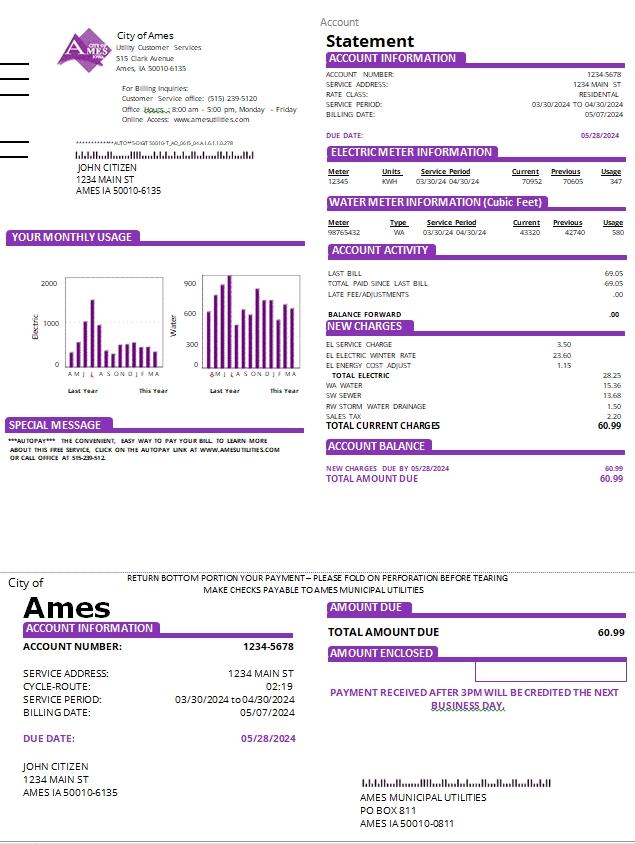  Minol USA business utility bill 